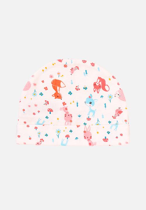 MINOTI - Basic 2-pack hats - pink / multi