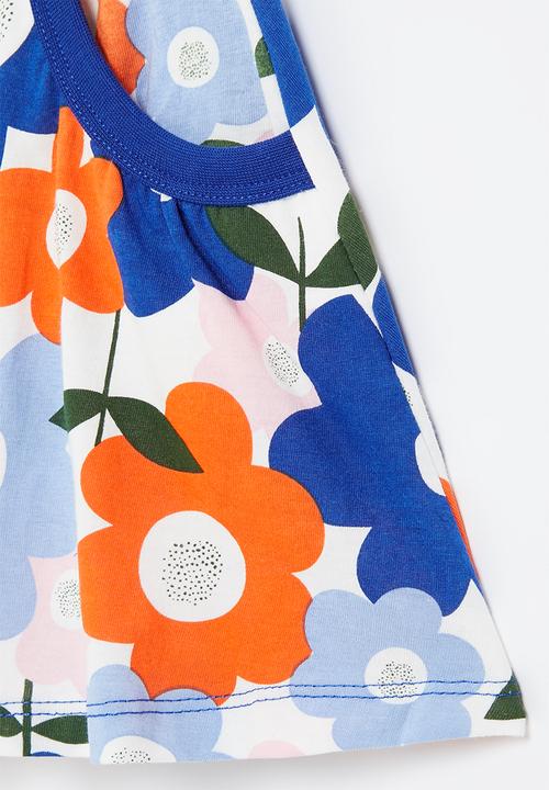 Pop Candy - Girls flower skirt - blue