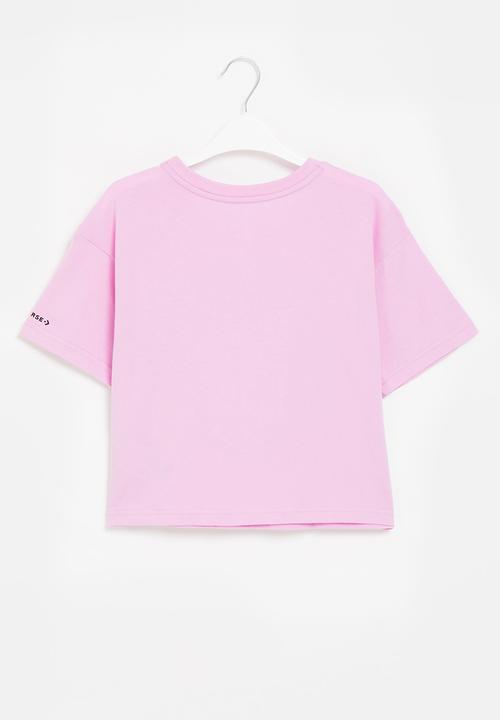 Converse - Cnvg ctp foil boxy tee - converse beyond pink