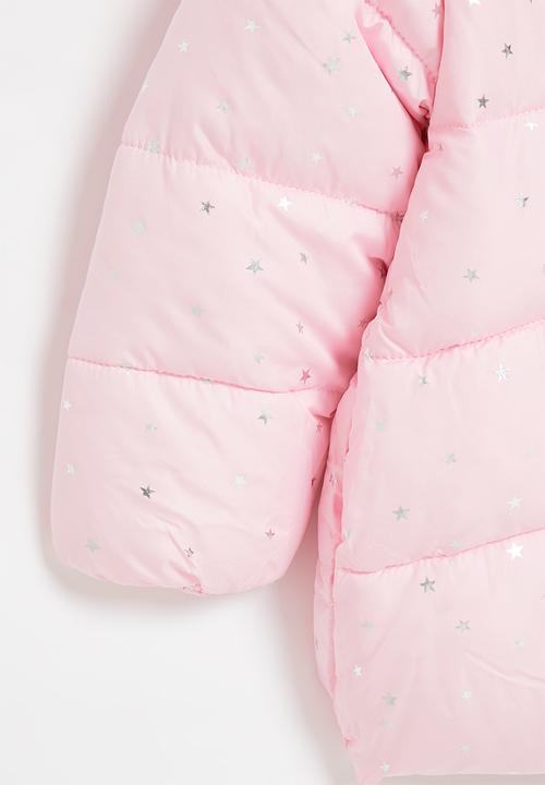 Pop Candy - Girls star hooded jacket - pink