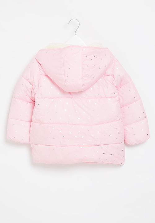 Pop Candy - Girls star hooded jacket - pink