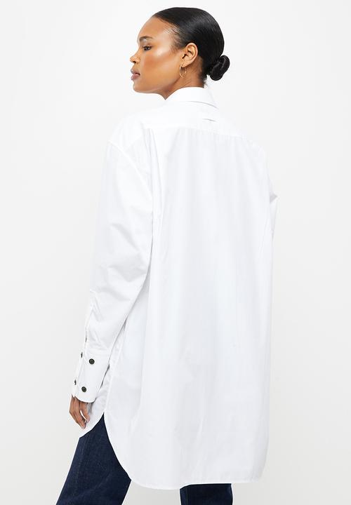G-STAR - Oversized bf shirt - white