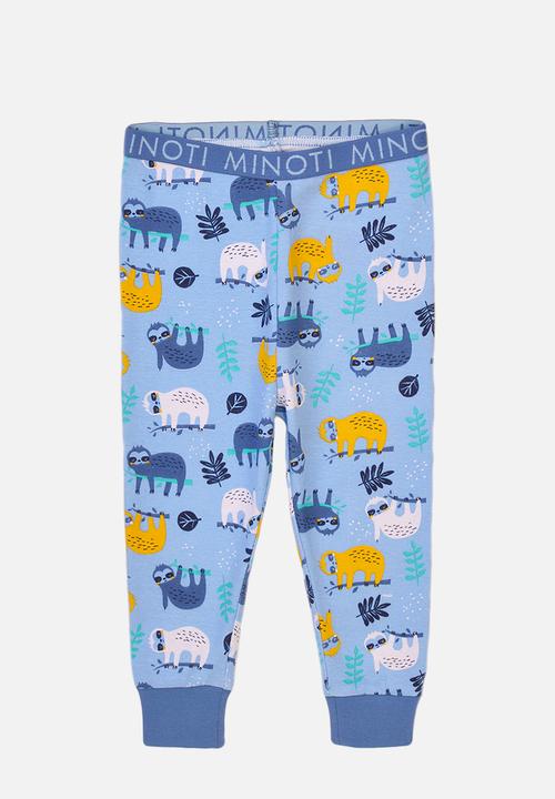MINOTI - 2-piece sloth pyjama set - blue