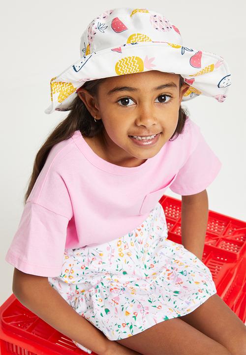 Pop Candy - Girls floral tiered skirt - multi