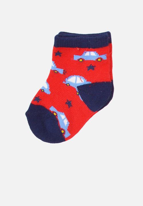 MINOTI - Boys 3-pack cars jaquard socks - multi
