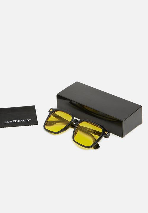 Superbalist - Rue retro sunglasses - black & yellow