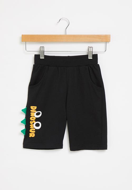 Pop Candy - Boys dino shorts - black & green