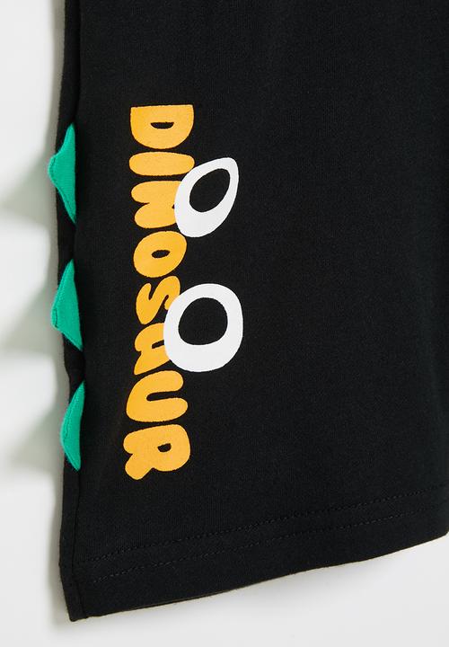 Pop Candy - Boys dino shorts - black & green