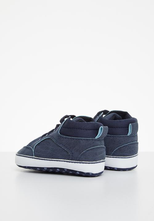 Pop Candy - Baby boys hi top sneaker - navy