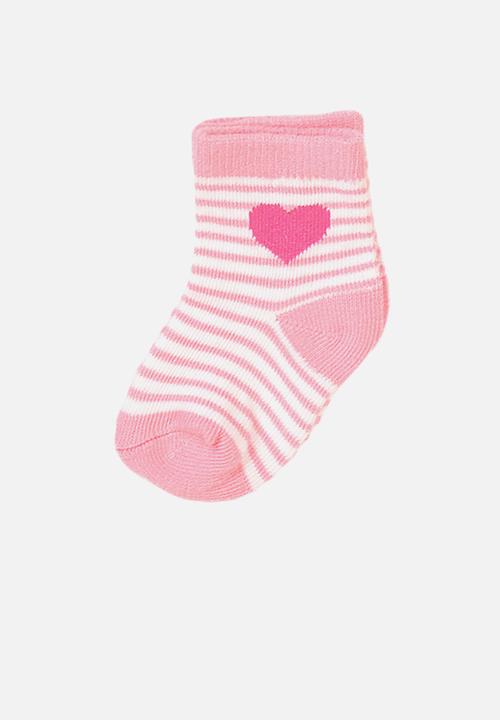 MINOTI - 3-Pack spot hearts jaquard socks - multi