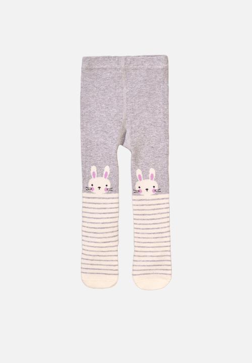MINOTI - 2-Pack tights - pink & grey