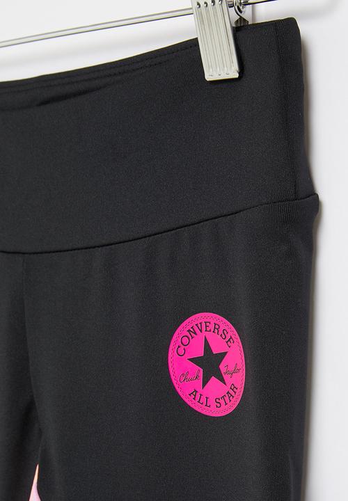 Converse - Cnvg blocked high rise legging - black