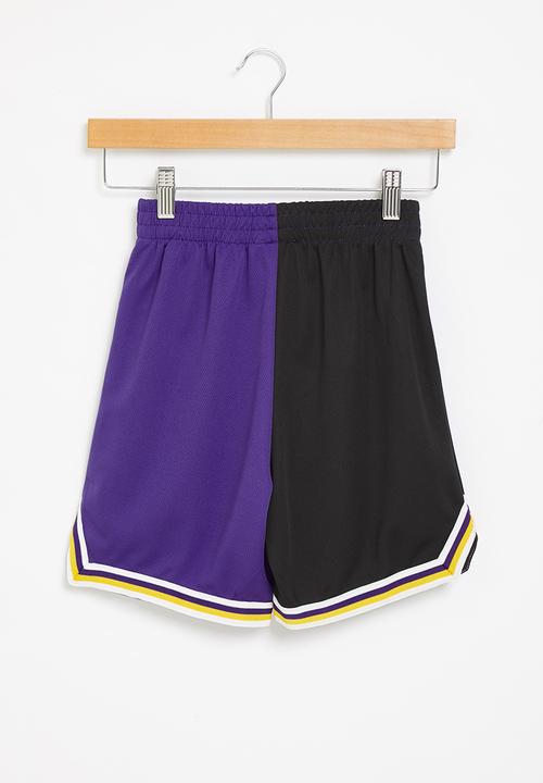 Converse - Cnvb throwback split mesh short - black