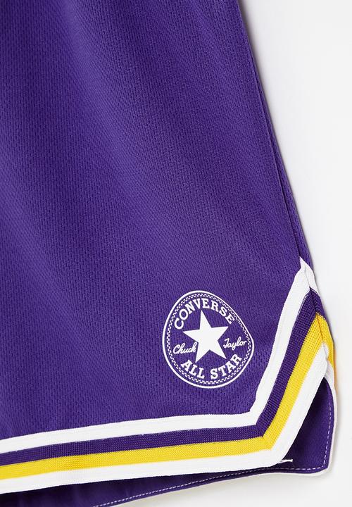Converse - Cnvb throwback split mesh short - black