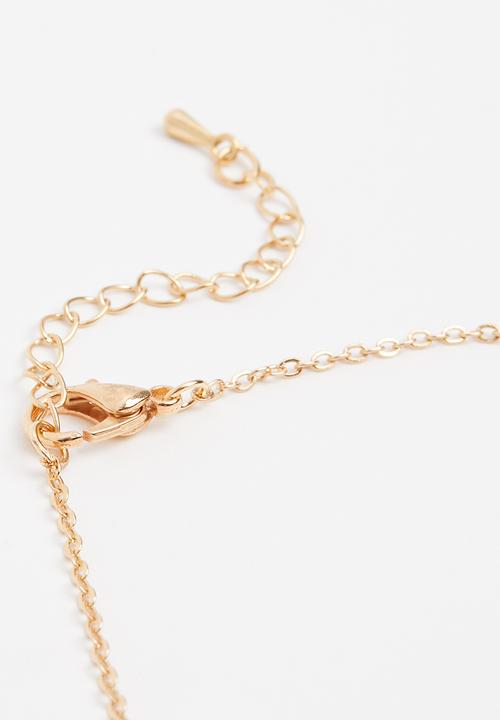 Rebel Republic - Girls tiered butterfly necklace - rose gold 