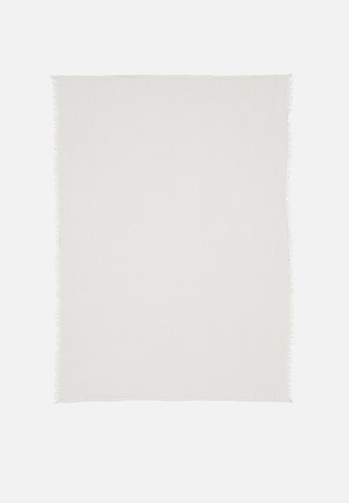 Sixth Floor - Waffle bed throw - light grey