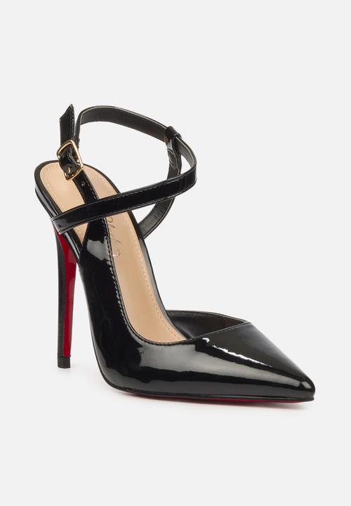 Miss Black - Lou24 barely there stiletto heel - black