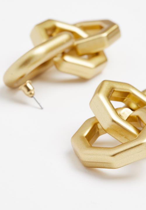 Superbalist - Wendy interlink earrings - gold