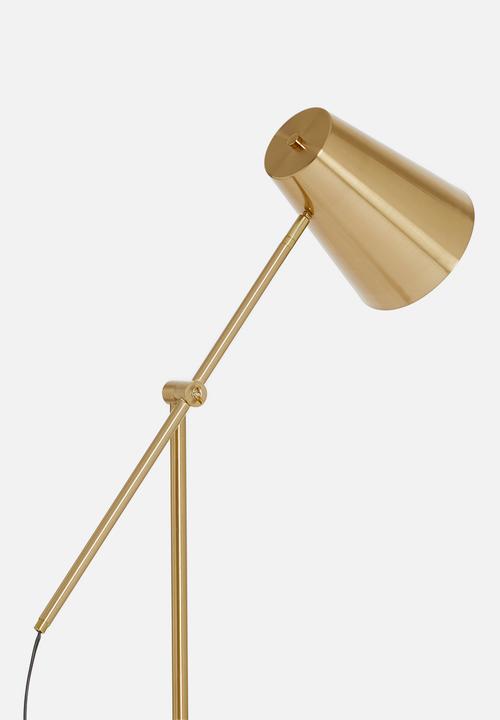 Sixth Floor - Higgo floor lamp - gold