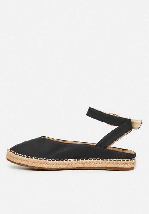 Viabeach - Bamboo 1 ankle tie espadrille - black