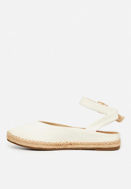 Viabeach - Bamboo 1 ankle tie espadrille - white