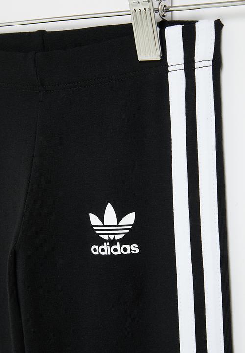adidas Originals - 3 Stripes legging y - black & white