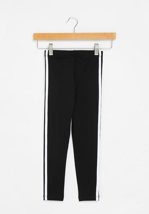 adidas Originals - 3 Stripes legging y - black & white