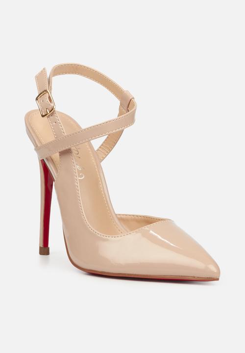 Miss Black - Lou24 barely there stiletto heel - neutral