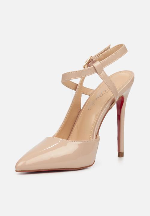 Miss Black - Lou24 barely there stiletto heel - neutral