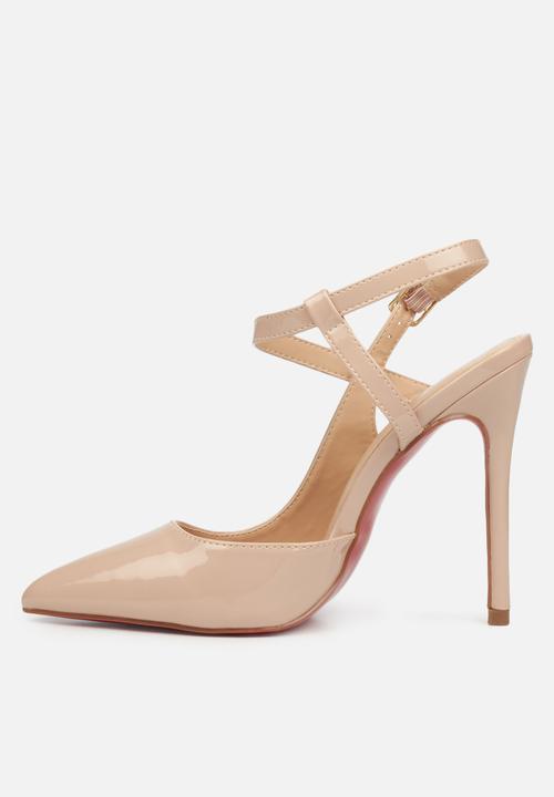 Miss Black - Lou24 barely there stiletto heel - neutral