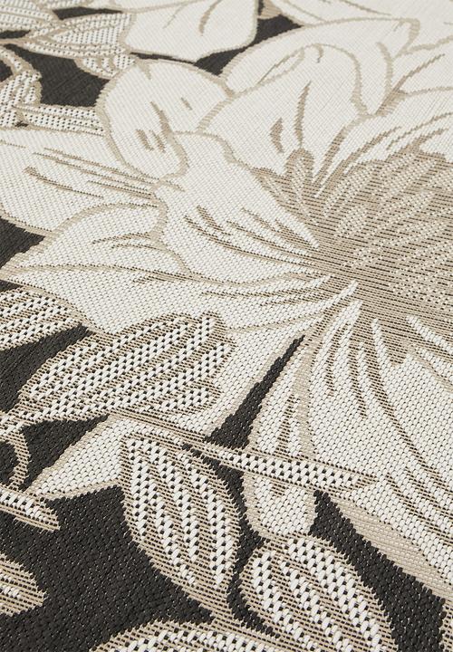 Hertex Haus - Blossom woven outdoor rug - after dark