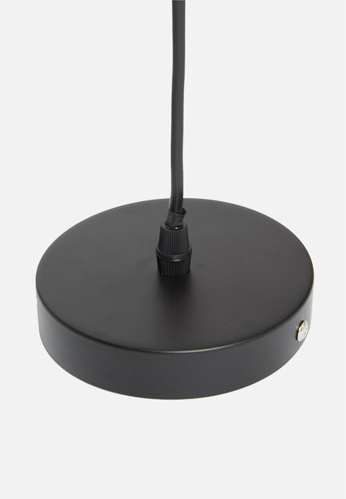 Sixth Floor - Melon wire pendant - black