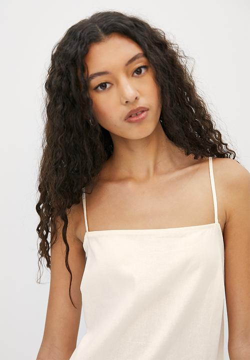 Blake - A-line mini dress - white