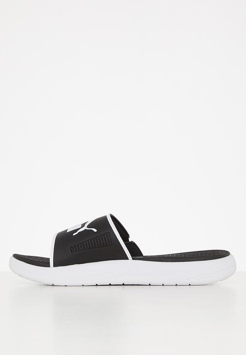 PUMA - Softrise slide -puma black & puma white