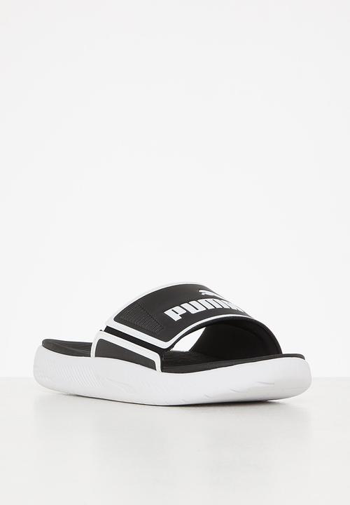 PUMA - Softrise slide -puma black & puma white