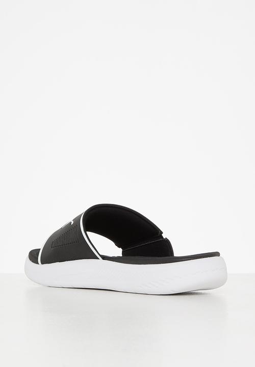 PUMA - Softrise slide -puma black & puma white