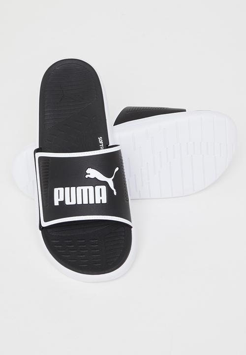 PUMA - Softrise slide -puma black & puma white
