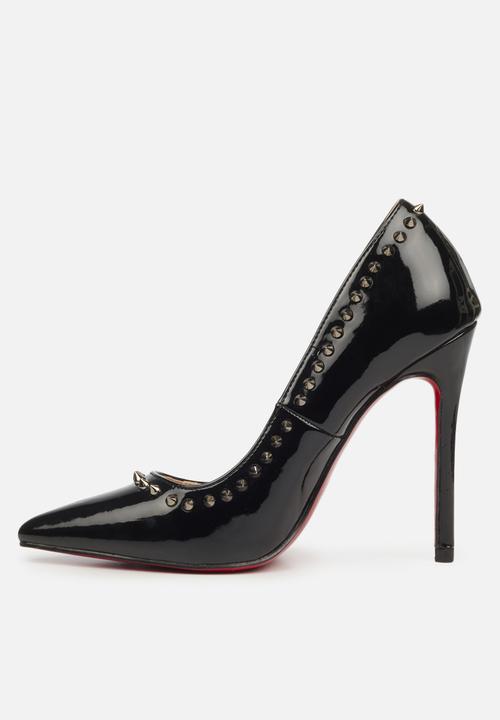 Miss Black - Lou25 barely there court heel - black