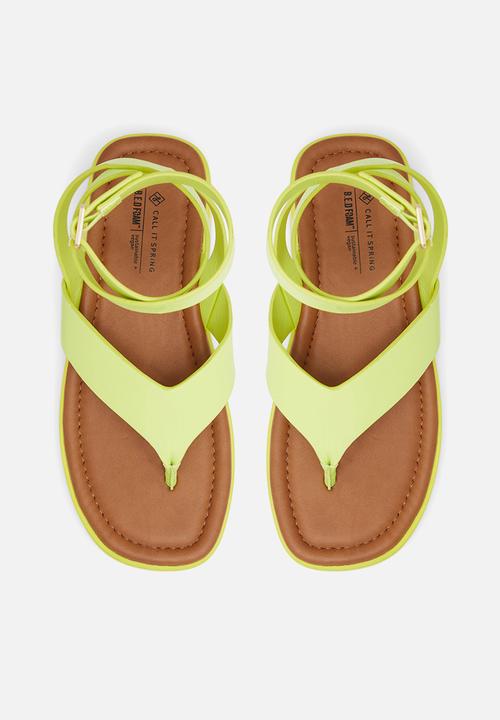 Call It Spring - Kristina sandal - bright green