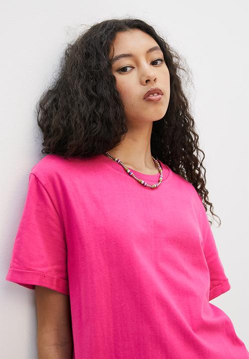 Blake - Mini T-shirt dress - cerise