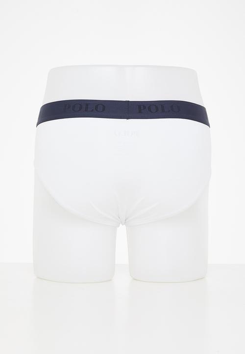 POLO - Men plain knit briefs - white