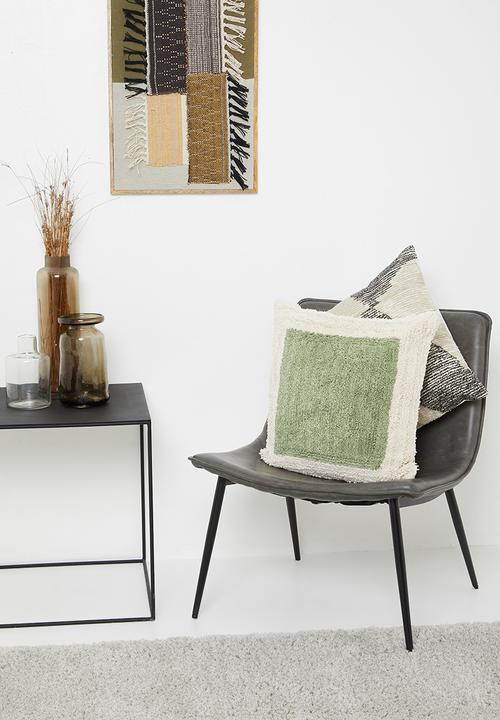 Sixth Floor - Maite cushion cover - moss & cream