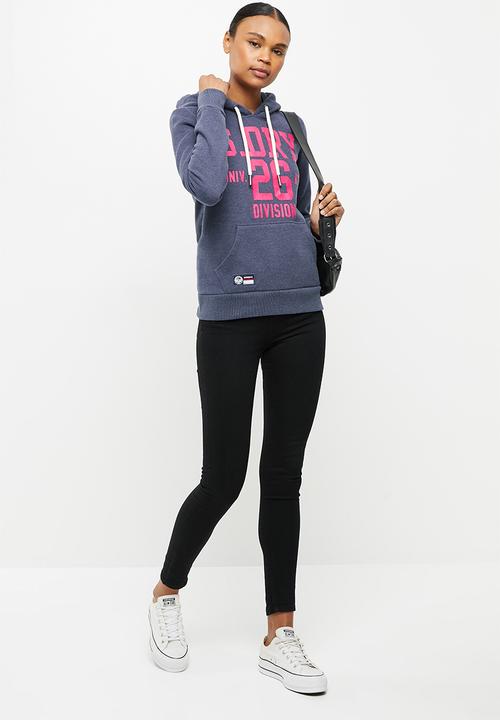 Superdry. - T&f hoodie - princedom blue marl