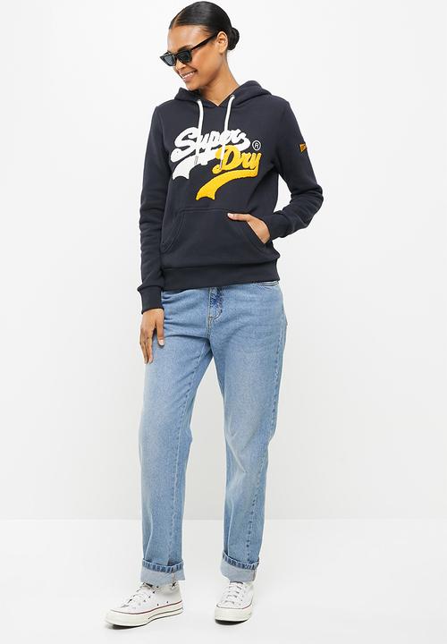 Superdry. - Vl source hoodie - eclipse navy