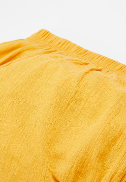 Pop Candy - Baby frill shorts - orange