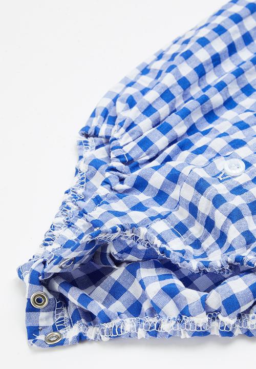 Pop Candy - Baby check shirt - blue