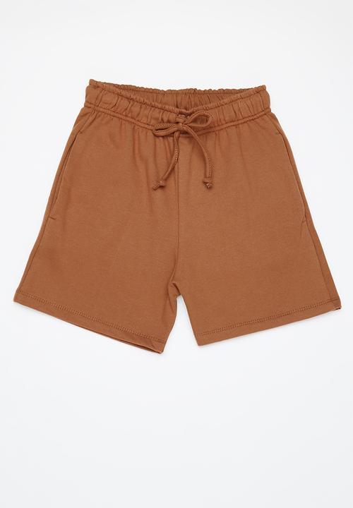 Superbalist - Older boys 2 pack sweat short - ochre & rust