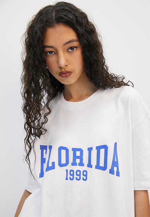 Blake - Oversized graphic tee - white