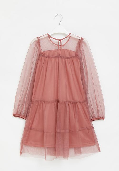 Superbalist Kids - Embroidered chiffon dress - dirty rose