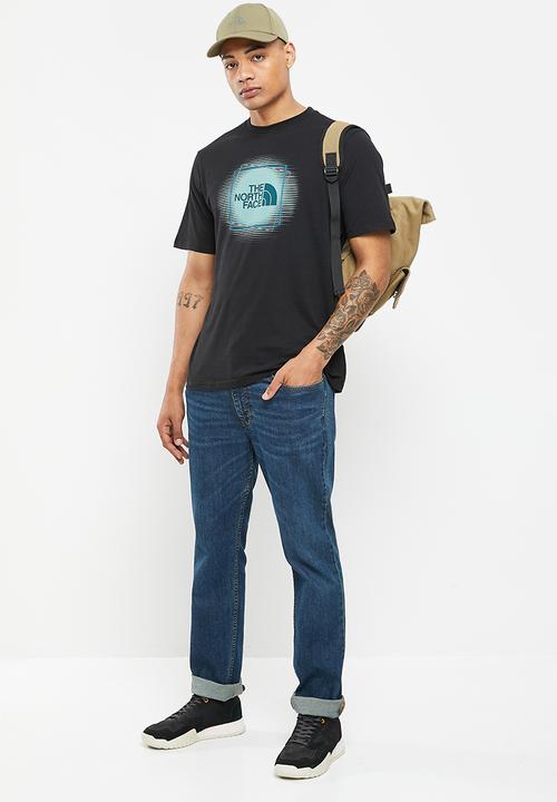 The North Face - M short sleeve coordinates tee - tnf black-wasabi